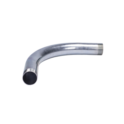 Curva/Codo de 90° de 2" (52mm) pared gruesa con rosca galvanizado etiqueta amarilla