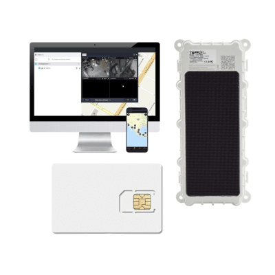 KIT Dispositivo de Seguimiento de Activos / Protección IP67 /  Recargable Li 9600 mAh / LTE Cat-M1/NB-IoT / Tamaño Compacto / Funciona con Energía Solar / + EPCOMGPSCODE + SIM500MB2Y