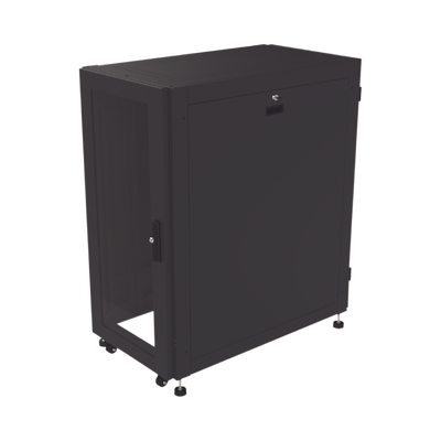 Gabinete Profesional para Telecomunicaciones de 24UR, 600 mm de Ancho x 1000 mm de Profundidad, Se envía el Gabinete Armado.