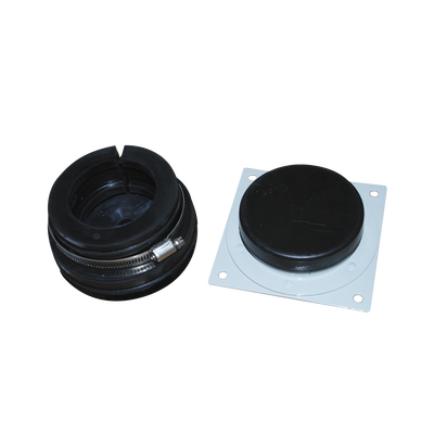 Placa y Goma Pasamuro para Cable Coaxial de 1/2