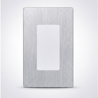 Tapa Color Metálico para interruptor o dimmer Lutron, 1 gang, limpio y moderno