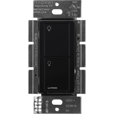(Caseta Wireless) Interruptor Inteligente On/Off, No requiere cable neutro. 5A,/120-277V
