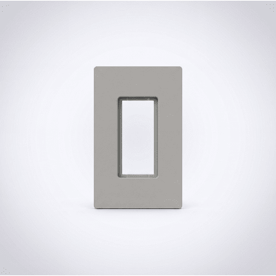Tapa Color Gris para interruptor o dimmer Lutron, 1 gang, limpio y moderno