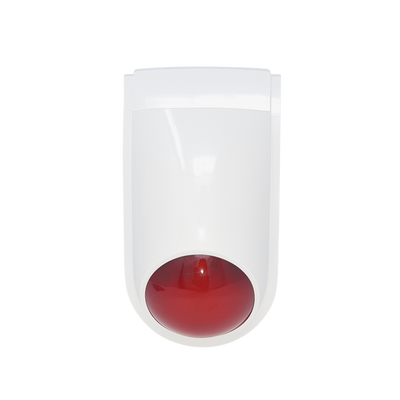 Sirena Estrobo SFIRE SF-06R / 110 dB / 12 VCC / Estrobo Rojo Integrado / Uso Interior y Exterior