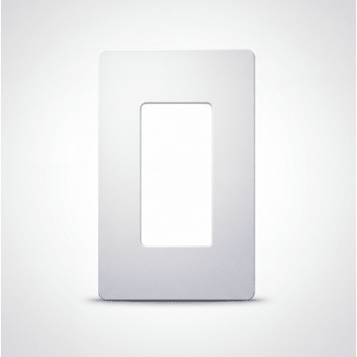 Tapa Color Blanco Satin para interruptor o dimmer Lutron, 1 gang, limpio y moderno