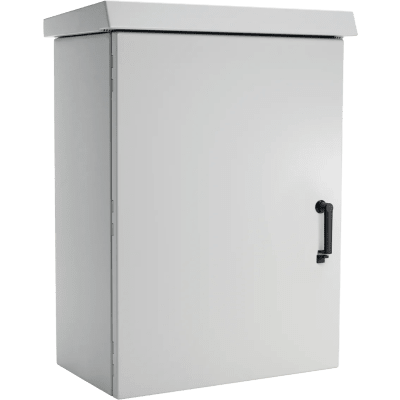 Gabinete Para Exterior OSP ComLine De 25 UR, 700 mm de Ancho, 600 mm de Profundidad, De Aluminio, Color Gris Claro Con Protección NEMA 4/12/4X/3/3R; IP66, 