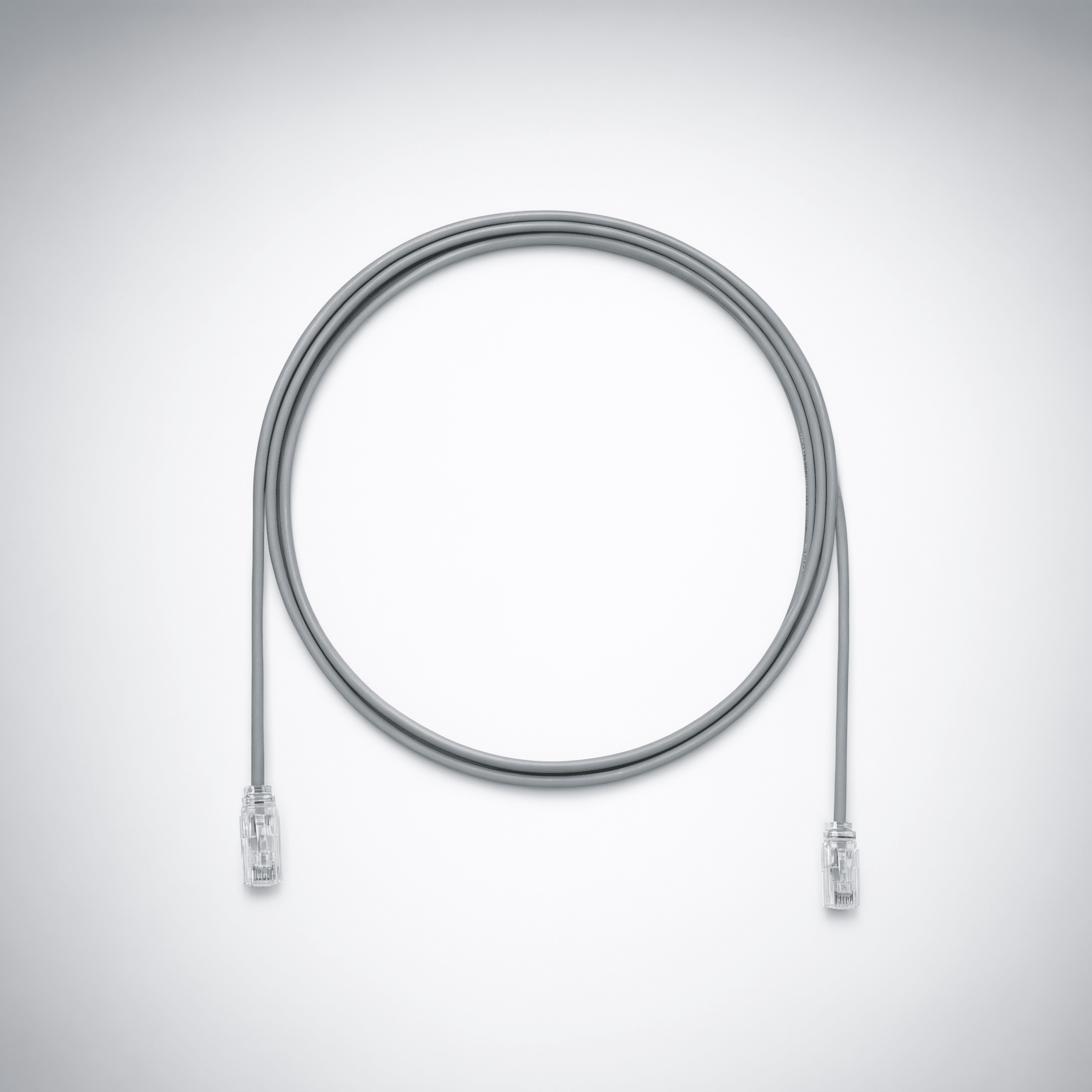 Cable de Parcheo UTP Cat6A, CM/LSZH, Diámetro Reducido (28AWG), Color Gris, 3.05 Metros (10 Pies)