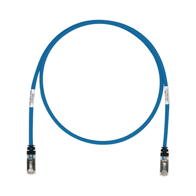 Patch Cord Cat6A, Blindado S/FTP, CM/LS0H, 20 Metros (65.62 Pies), Color Azul