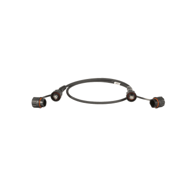 Patch Cord Cat6A IndustrialNet, Blindado S/FTP, Con Plug Industrial y Tapa en Cada Extremo, 10 Metros