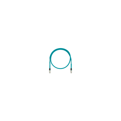 Patch Cord Cat6A de Grado Industrial 600V, Blindado SF/UTP, Calibre 26 AWG, Color Aqua, 10 Metros 