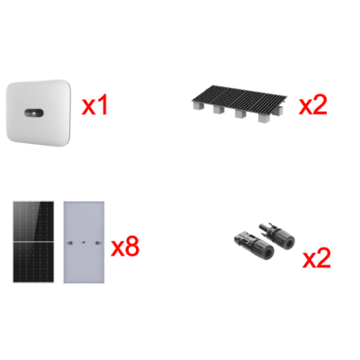 Kit Solar Interconexion  / 5kW  220Vca / Inversor HUWAEI / Montaje Incluido  