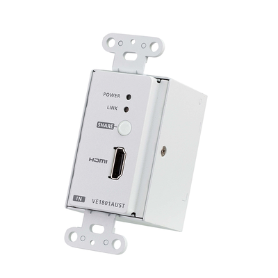 Transmisor HDMI | 4K a 40 metros | HDBaseT-Lite con placa de pared estadounidense/PoH