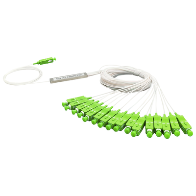Splitter (Divisor Óptico) tipo PLC, de 1x16, conectores SC/APC 