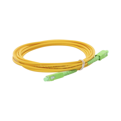 Jumper de Fibra Óptica Monomodo SC/APC-SC/APC Simplex de 2 Metros (6.56 Pies) 3mm