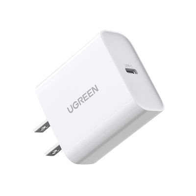 Cargador USB-C de 20W | 1 USB-C de Carga Rápida | QC4.0+ | PD3.0 | PPS | BC1.2| Carga Inteligente | Chip PWM | Múltiple Protección | Mayor Eficiencia Energética | Tamaño Compacto | Carcasa Ignifuga | Color Blanco.