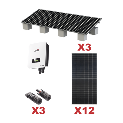 Kit Solar Interconexion  / 7kW  220Vca / Inversor AFORE / Montaje Incluido  