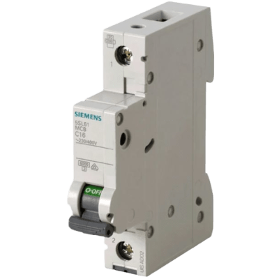 Interruptor Riel Dinn Tipo 5SL6, 1 polo, 4 amp