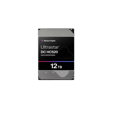 Disco Duro Enterprise 12 TB / Wester Digital (WD) / Serie Ultrastar / Recomendado para Data Center y NVRs de Alta Capacidad / Alto Performace