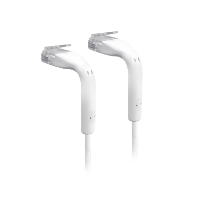 UniFi Patch Cable Cat6 Ultradelgado GbE con Botas Flexibles, Color Blanco, 0.3 Metros (0.98 Pies)