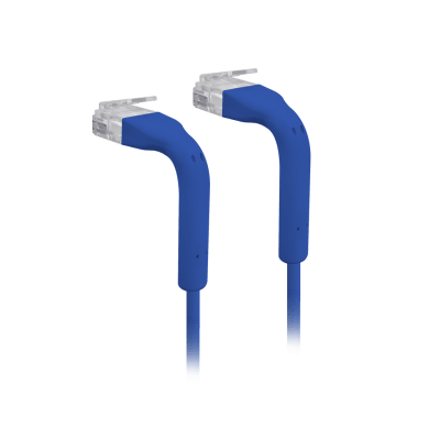 UniFi Patch Cable Cat6 Ultradelgado GbE con Botas Flexibles, Color Azul, 0.3 Metros (0.98 Pies)