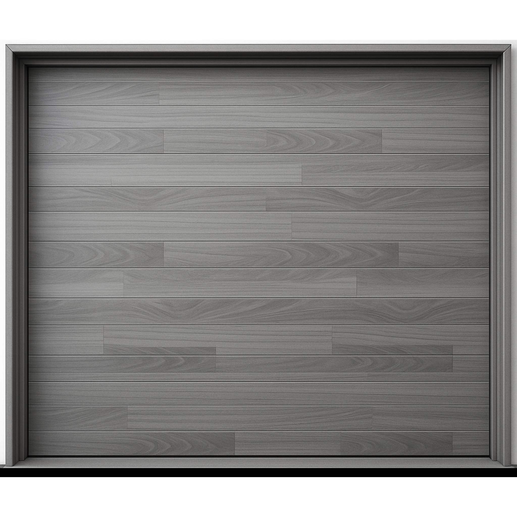 Puerta de Garage de Alta Calidad / Estilo Americano / Acabado Laminado PREMIUM / Color Gris / 12x7 Pies.