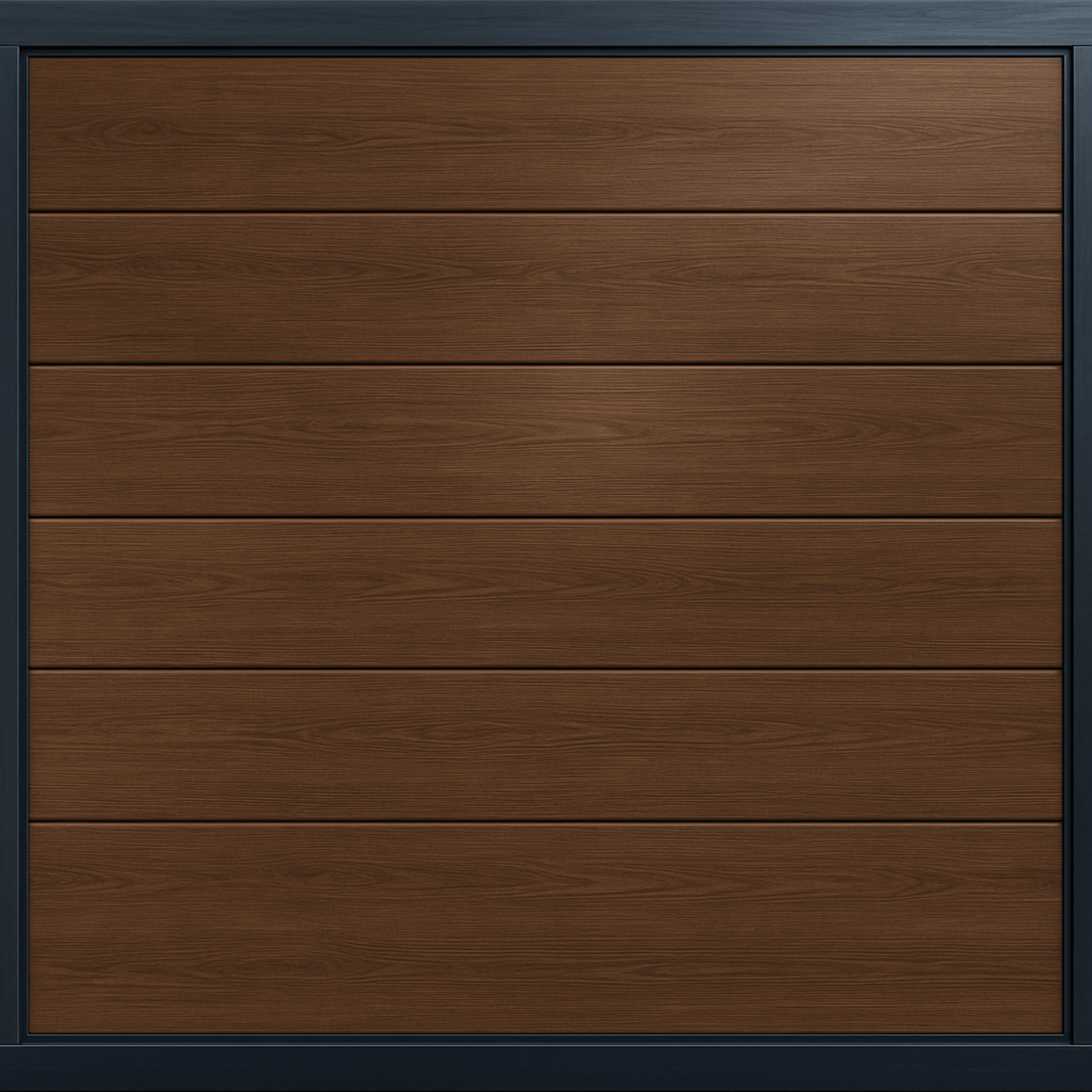 Puerta de Garage de Alta Calidad / Linea Central / Imitacion madera / oscura / 18x8 pies / AISLADA / Estilo Americana.
