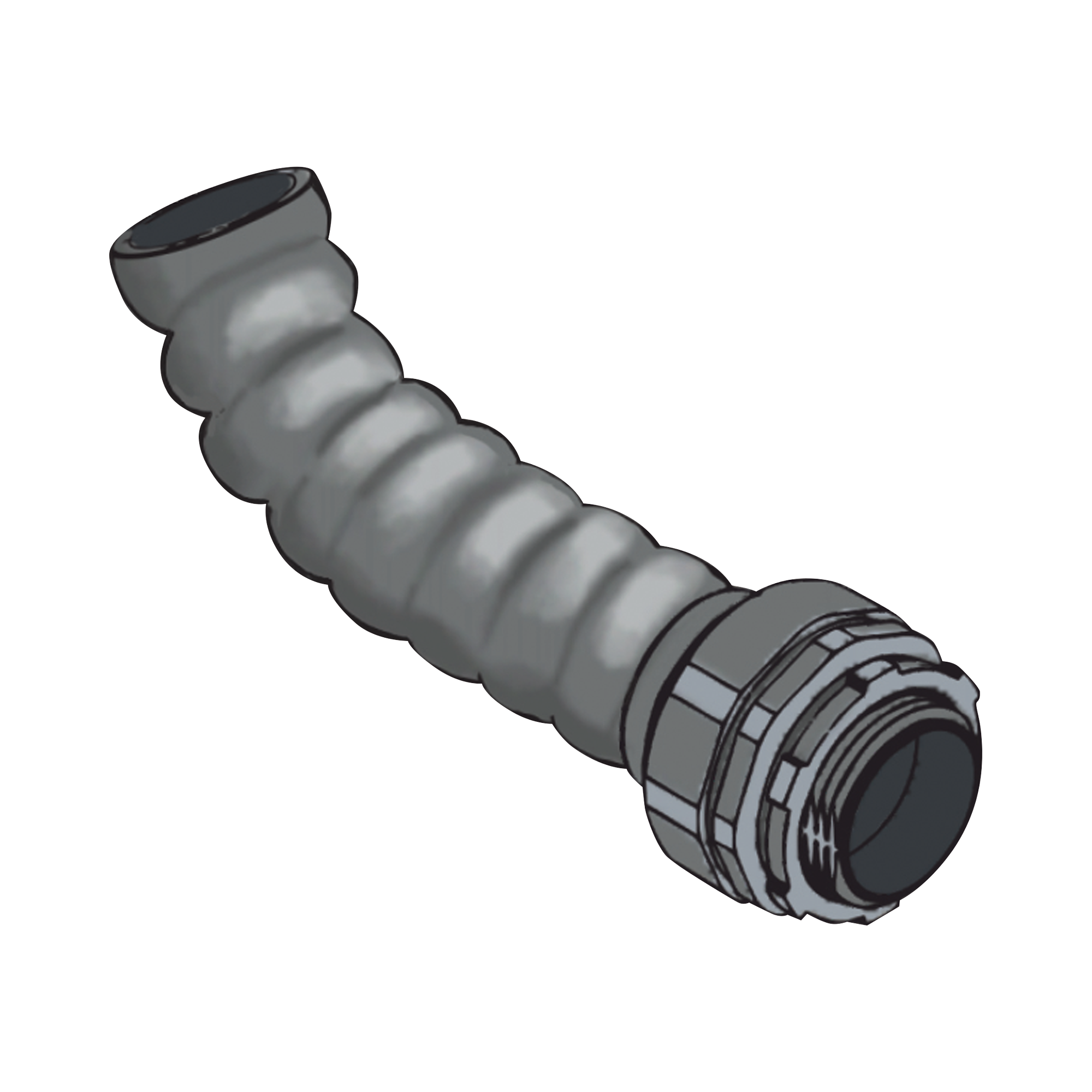 Tubo Flexible tipo Liquidtight de 1" (25 mm) / Acero + PVC / Rollo de 20 Metros.