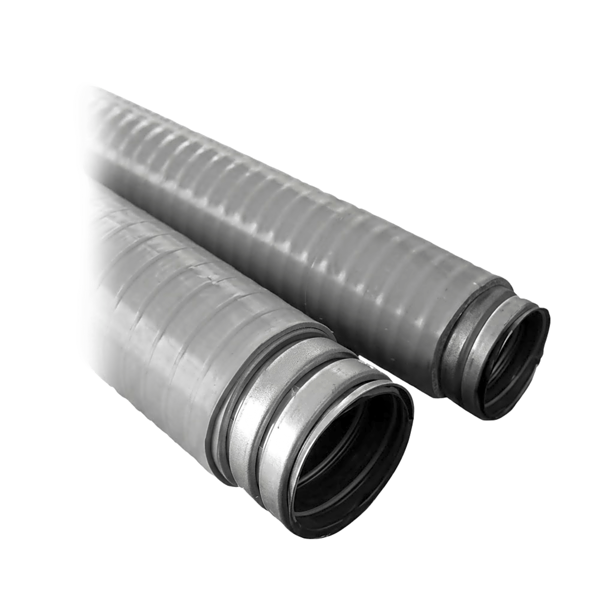 Tubo Flexible tipo Liquidtight de 2" (50 mm) / Acero + Forro PVC / Rollo de 20 Metros.