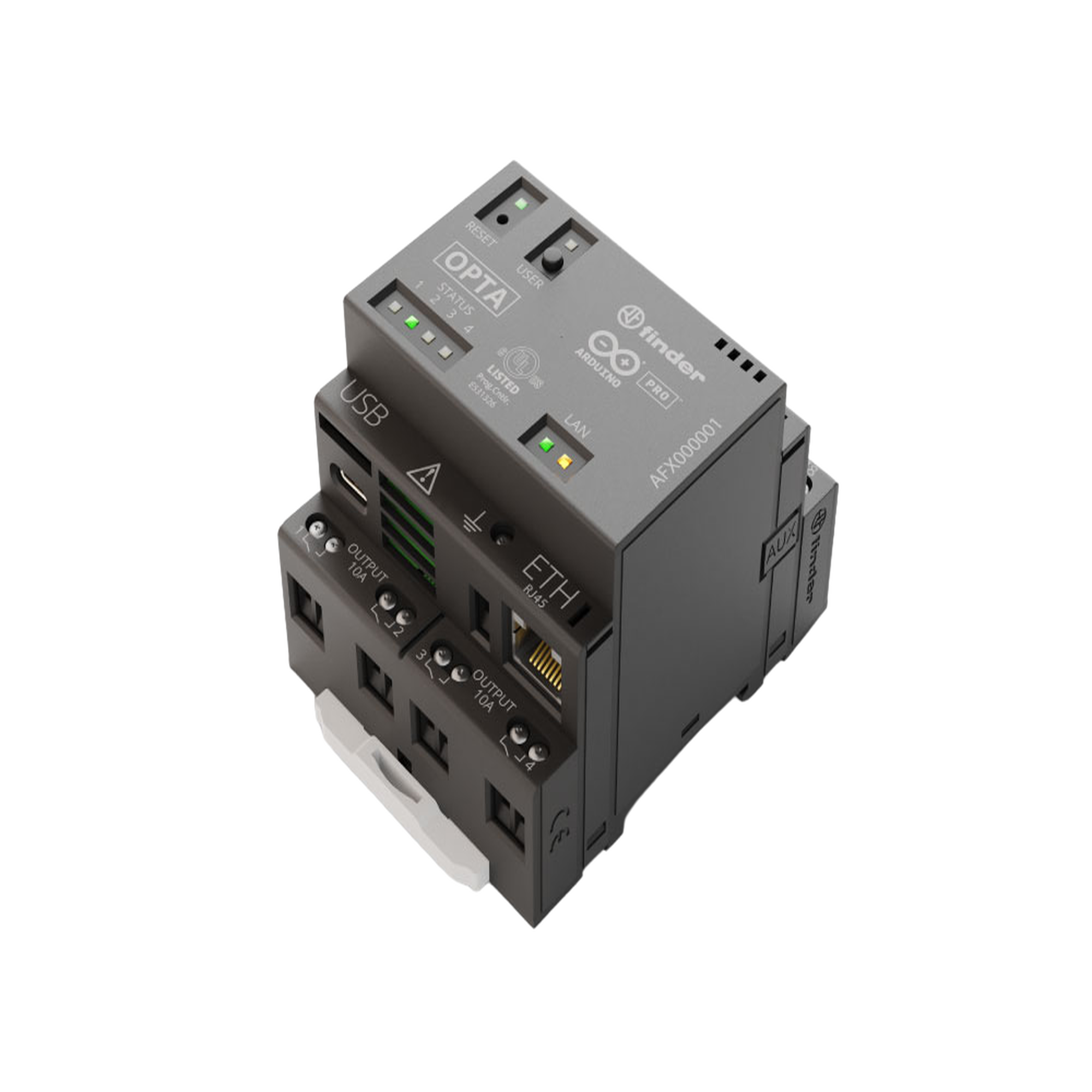 PLC Industrial Arduino Opta / Micro PLC con IoT Industrial / STM32H747XI Dual-Core / 8 Entradas Analógicas-Digitales / 4 Relés 10A / Ethernet /