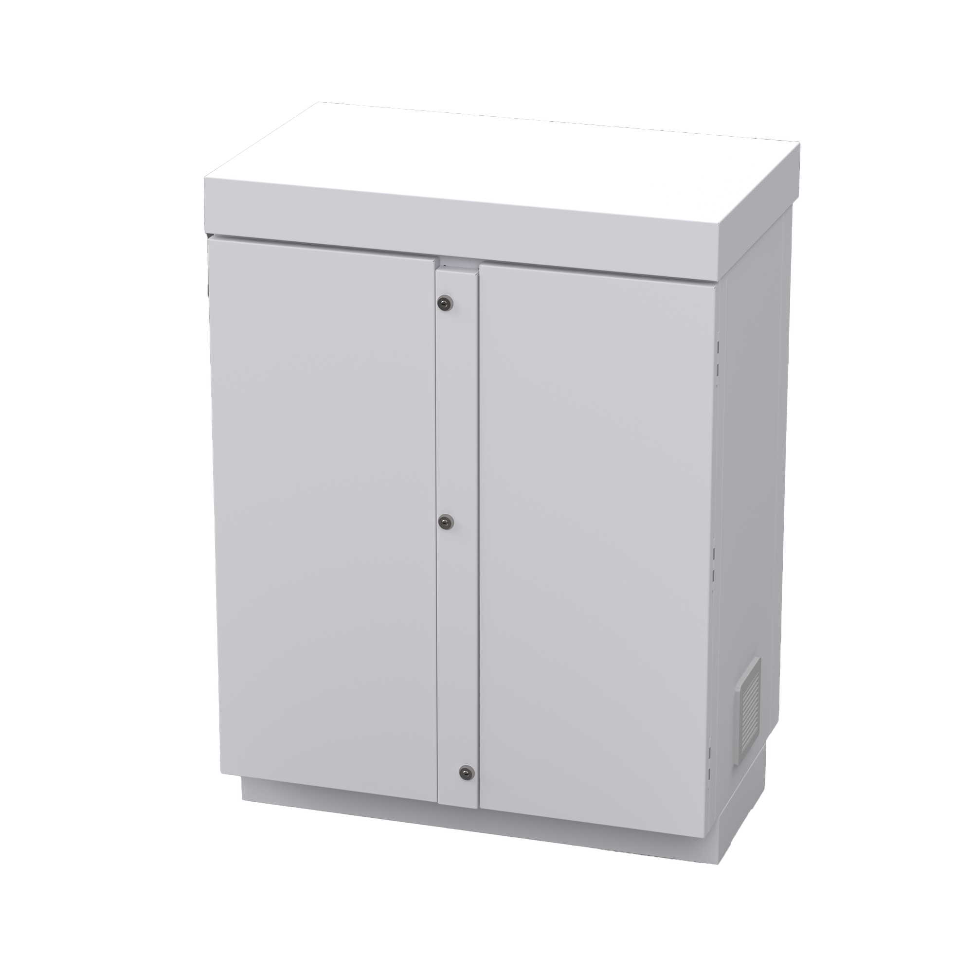 Gabinete de Lámina Galvanizada para  Baterías (Hasta 12 Baterías PL110D12) y Equipo de Comunicación.