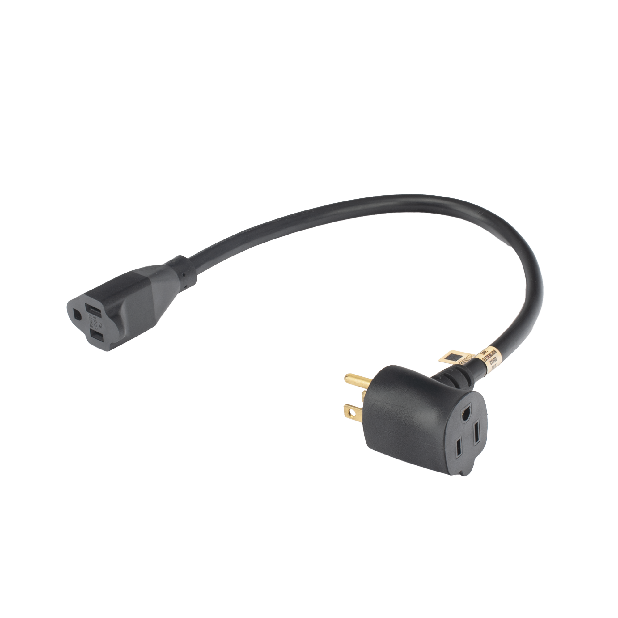 Extensión Eléctrica para Uso Rudo para Uso en "T" / Conexión NEMA 5-15 / 30 cm / 1800 W