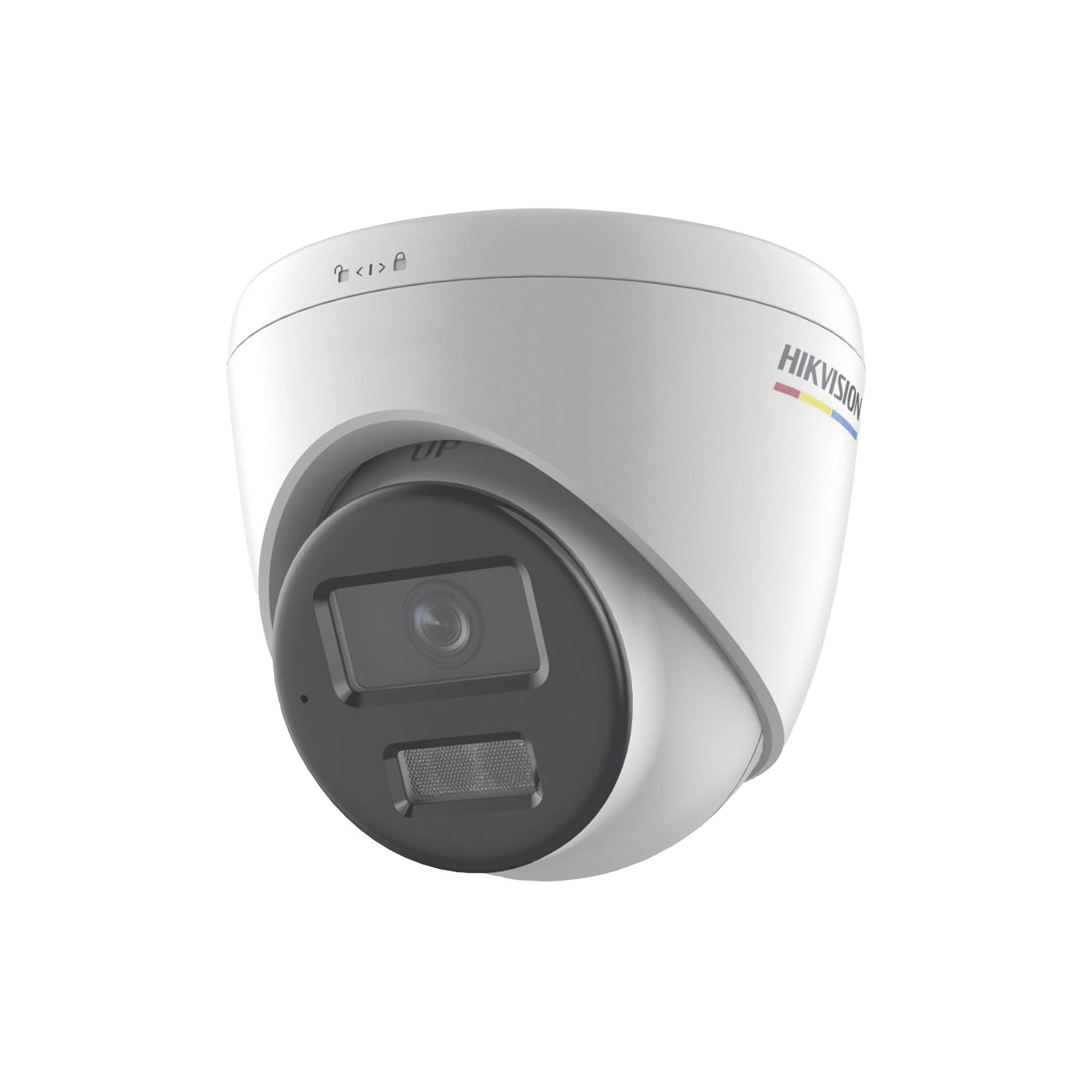 [Dual Light + ColorVu] Turret IP 4 Megapixel / Lente 2.8 mm / 30 mts IR + 30 mts Luz Blanca / Micrófono Integrado / ACUSENSE Lite / Exterior IP67 / WDR 120 dB / PoE / Micro SD