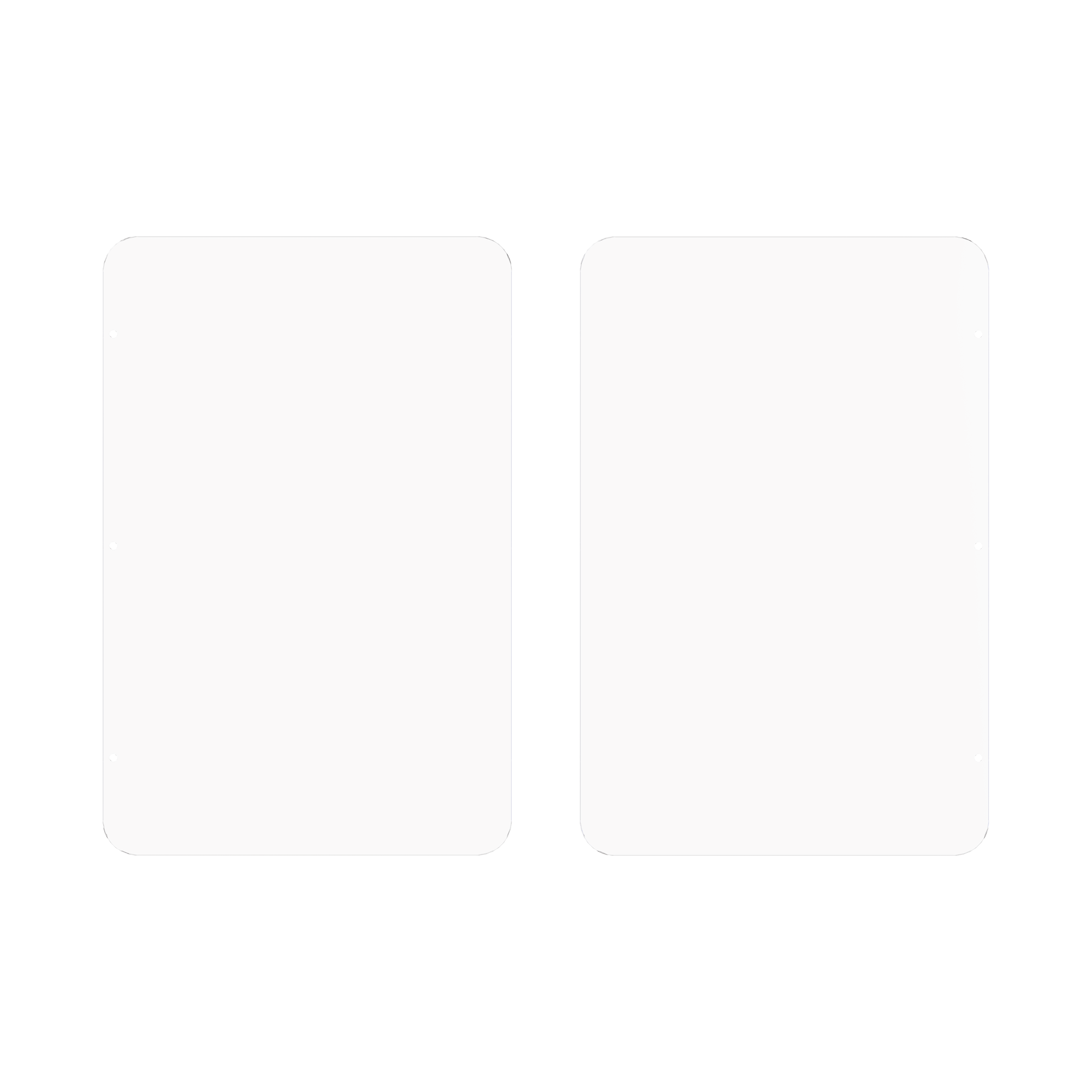 Kit de Repuesto (2 Piezas) de Aletas de Acrílico para Formar Carriles de 65 cms en Torniquetes Series DS-K3B501 y DS-K3B601 / IK05
