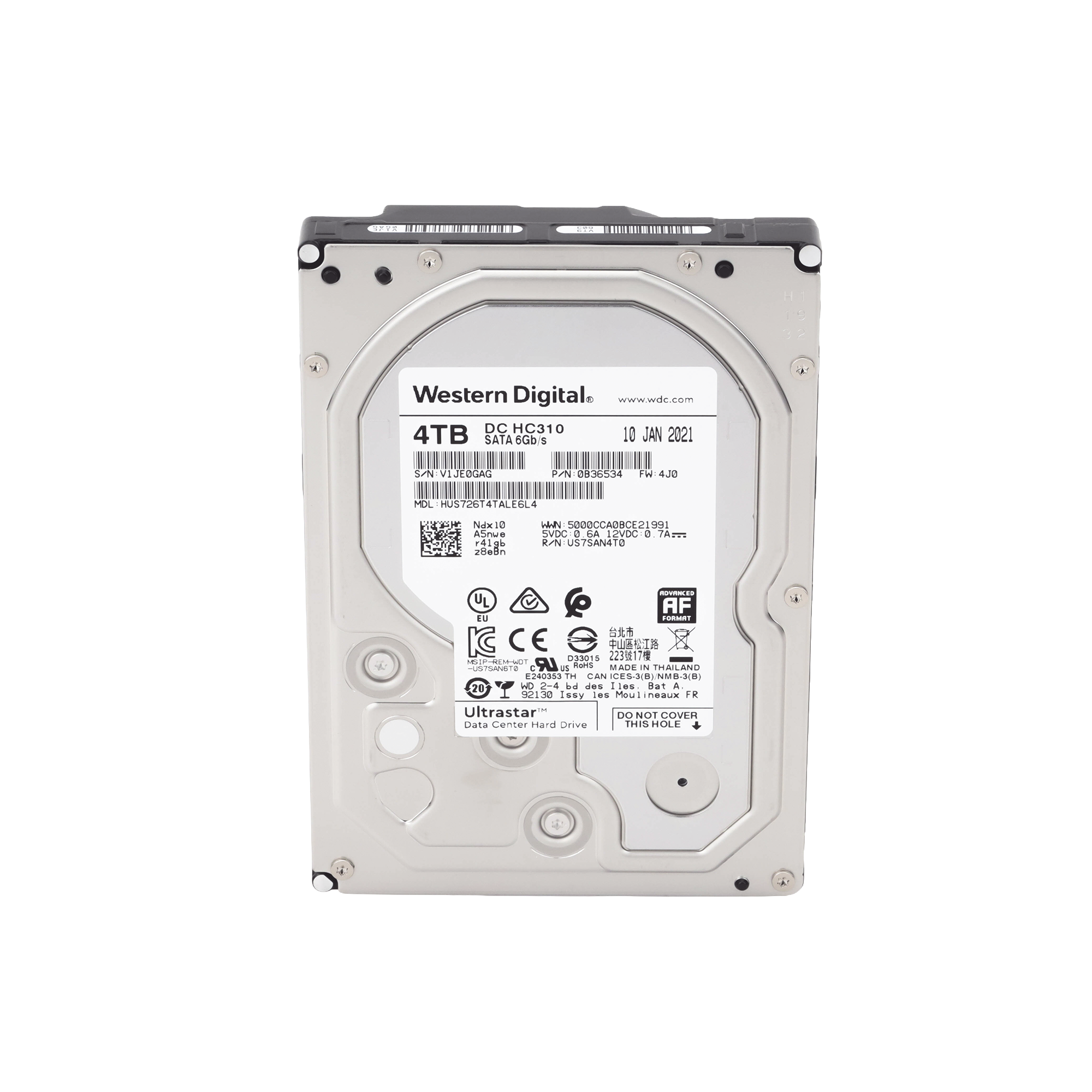 Disco Duro Enterprise 3.5" 4 TB / Hikvision / 7200 RPM / SATA / Alto Rendimiento / Recomendado para NVRs HIKVISION