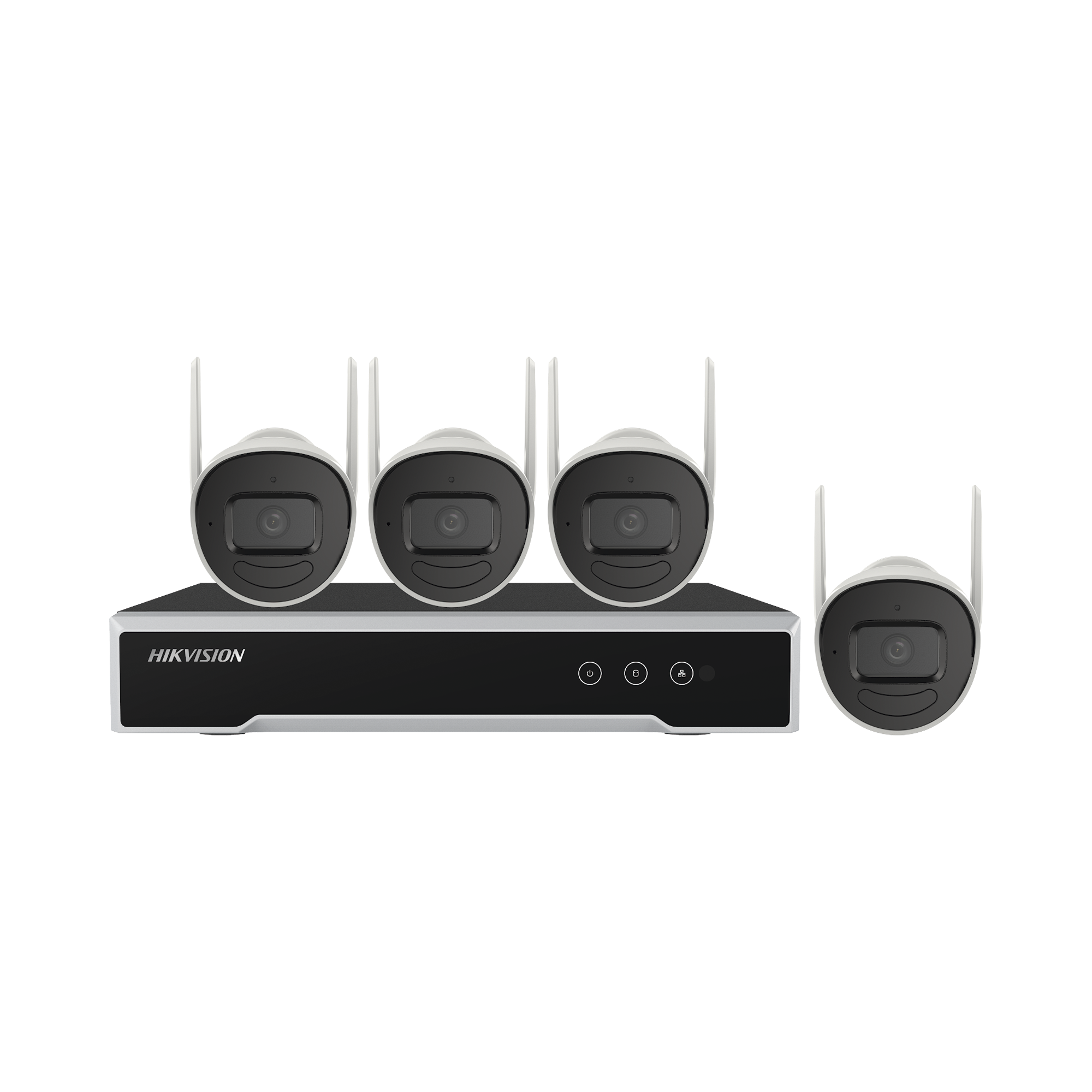 Kit IP Inalámbrico 4 Megapixel / NVR 4 Canales / 4 Cámaras Bala para Exterior / 1 HDD de 1 TB / Modo Repetidor