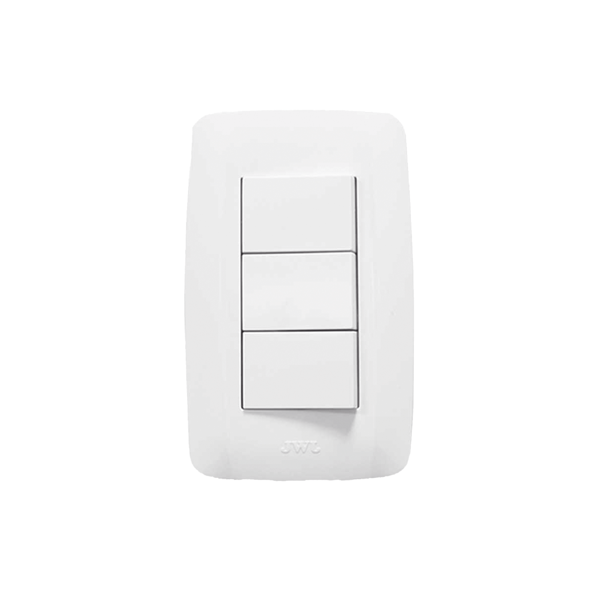 Apagador Escalera Triple de  127 V~60 Hz 10 A/ Color Blanco.