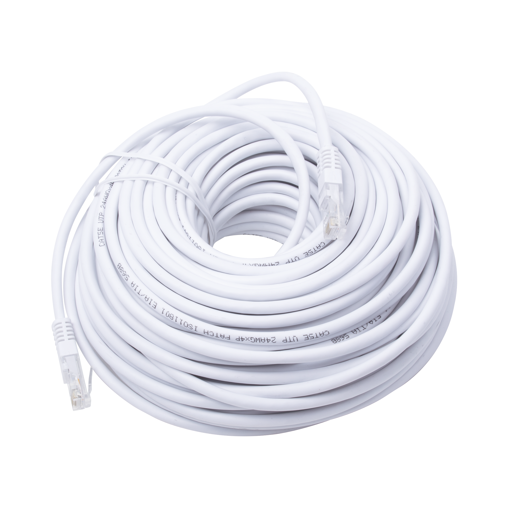 Cable de Parcheo UTP Cat5e - 30 Metros (98.43 Pies) - Blanco