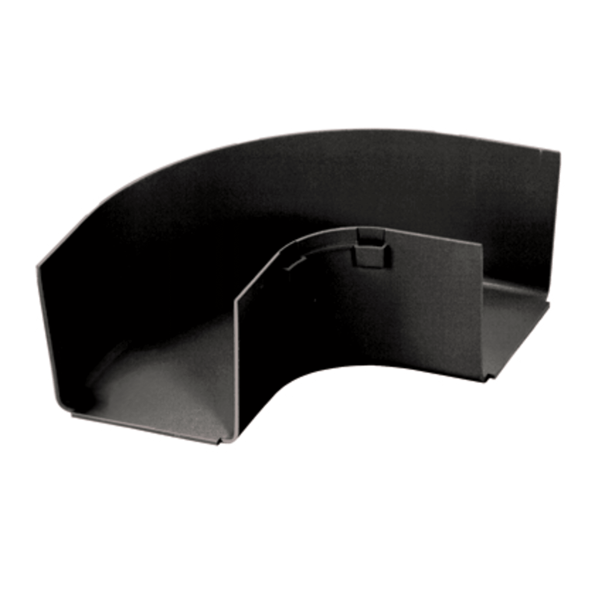 Ángulo Recto a 90º Horizontal, Para Canaletas FiberRunner™ 4X4, Color Negro