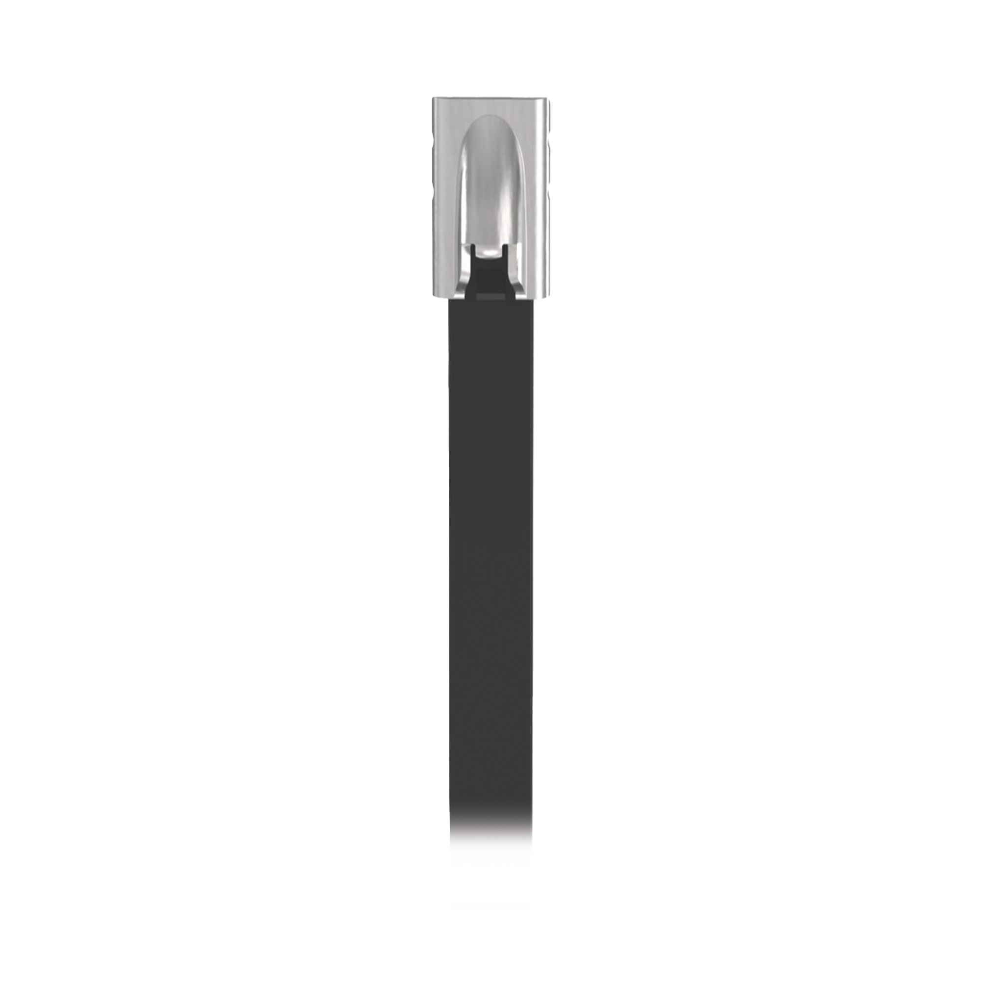 Cincho Pan-Steel™ de Acero Inoxidable 316, de 521mm largo x 4.6mm ancho, Color Negro, Exterior Resistente a Rayos UV, Paquete de 100pz