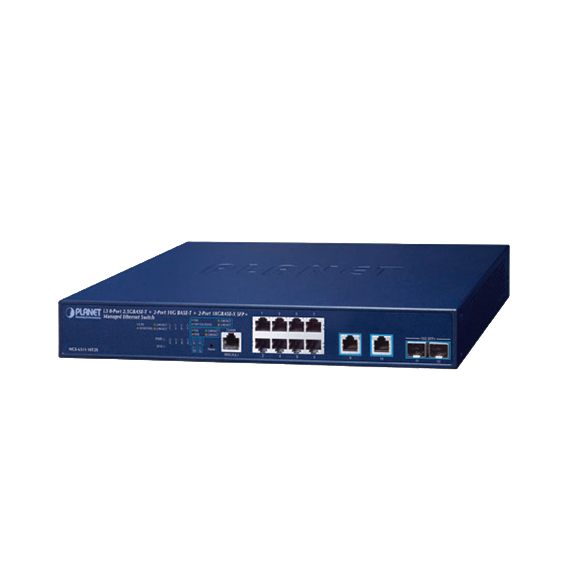 Switch Administrable Capa 3, 8 Puertos de 2.5G BASE-T, 2 Puertos de 10 G BASE-T, 2 Puertos SFP de 10 G