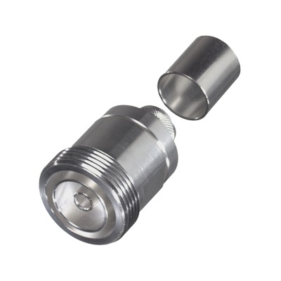 Conector DIN 7-16 Hembra de Anillo Plegable para LP600, LMR-600, 7977A.