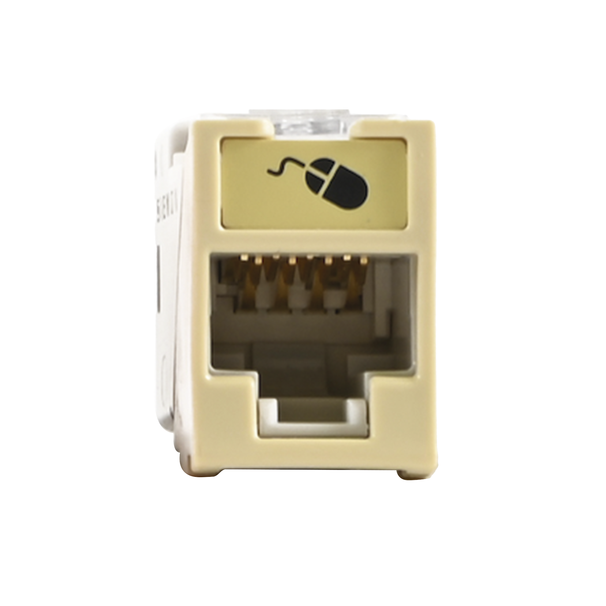 Jack Ultramax Cat6A, UTP, Montaje Híbrido en Placa de Pared (Plano y Angulado), Color Marfil, Punch Down