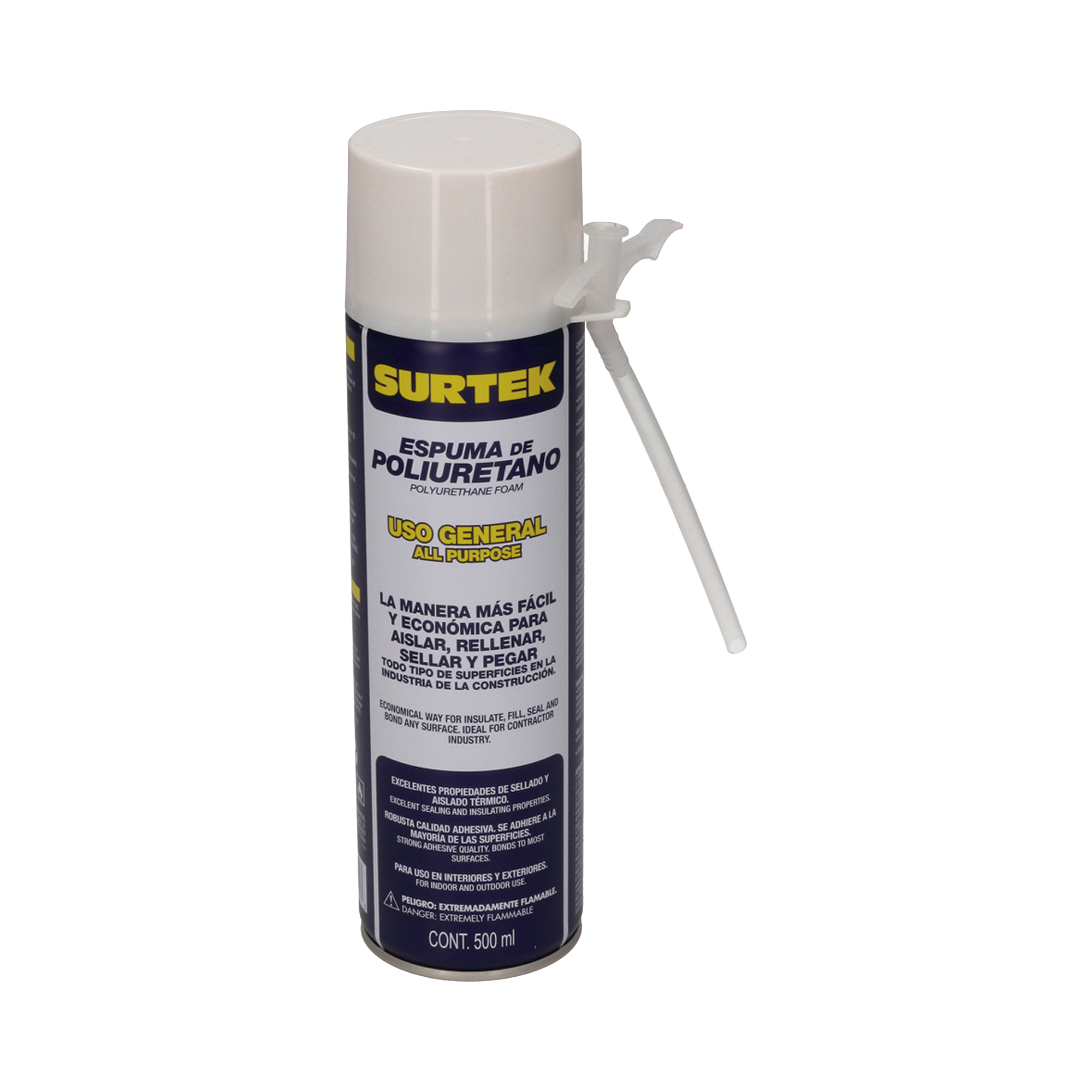 Espuma de Poliuretano / Capacidad 500 ml.