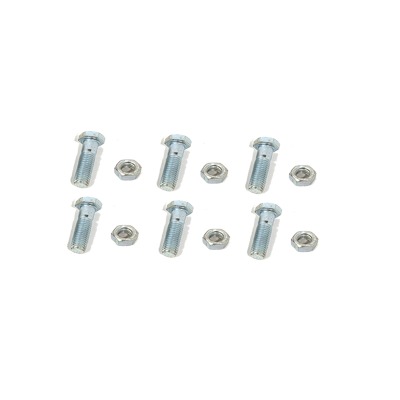 Juego de 6 Tornillos y tuercas de acero inoxidable de 3/4” x 2 1/2.