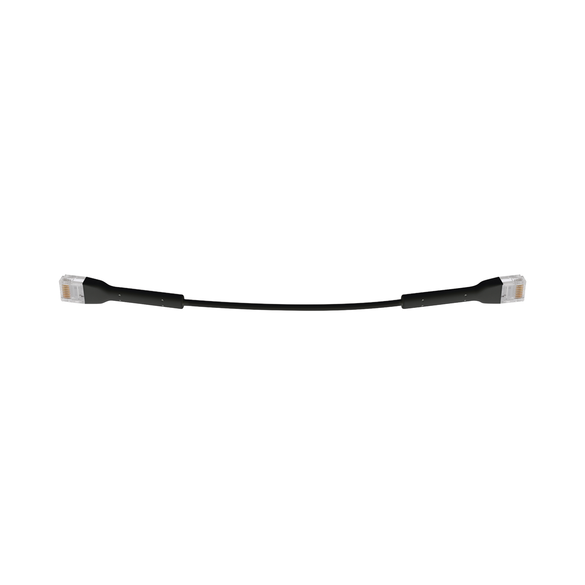 UniFi Ethernet Patch Cable Cat6 de 22 cm (8.66 pulgadas), Color Negro