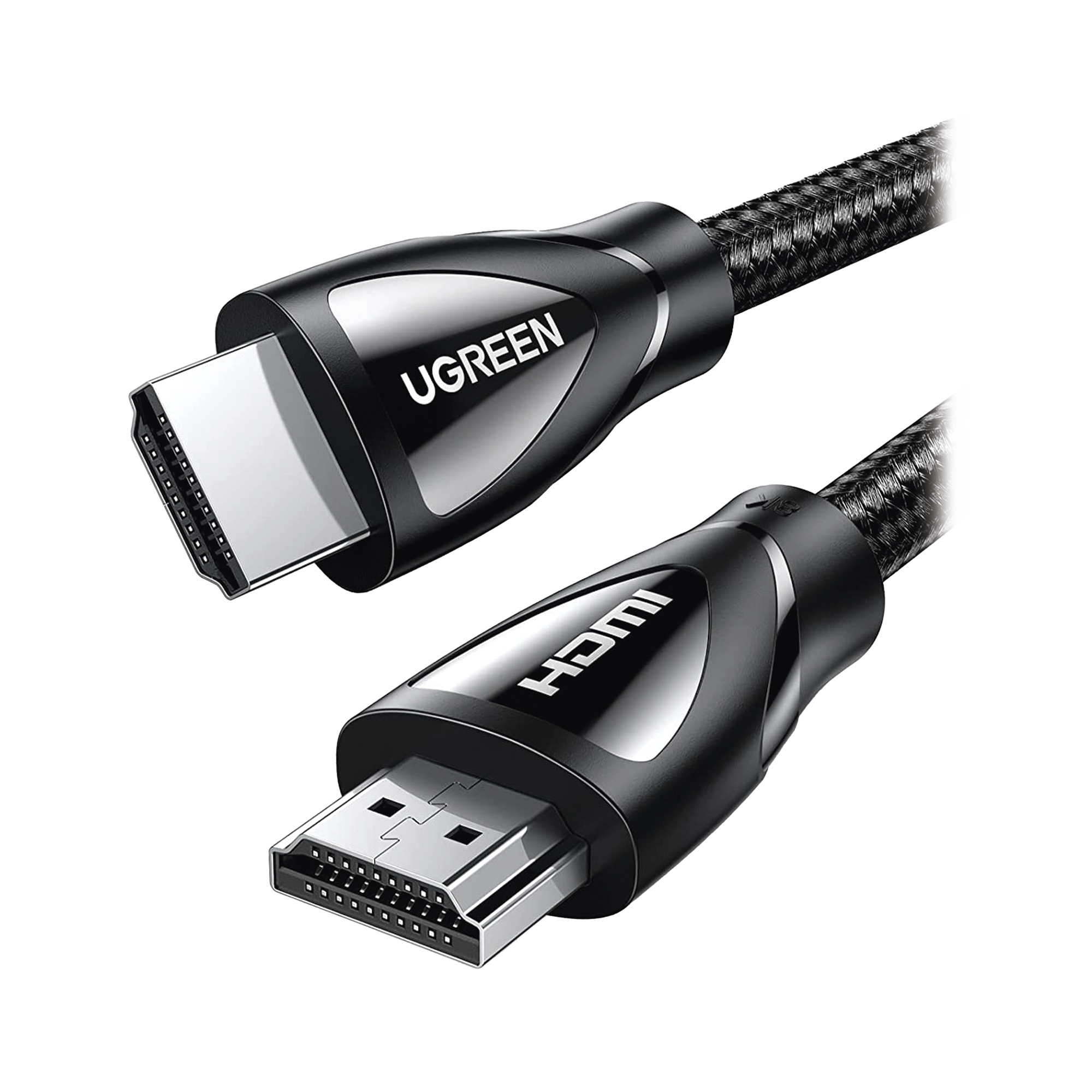 Cable HDMI 2.1 de Nylon Trenzado / 5 Metros (16.40 Pies) / 8K@60Hz/4K@120Hz / eARC (Canal de Retorno de Audio) / HDR10+ / VVR / HEC (Canal Ethernet HDMI) / ALLM / 3D / Dolby Atmos / Dolby Vision / 48 Gbps / Mayor Duración