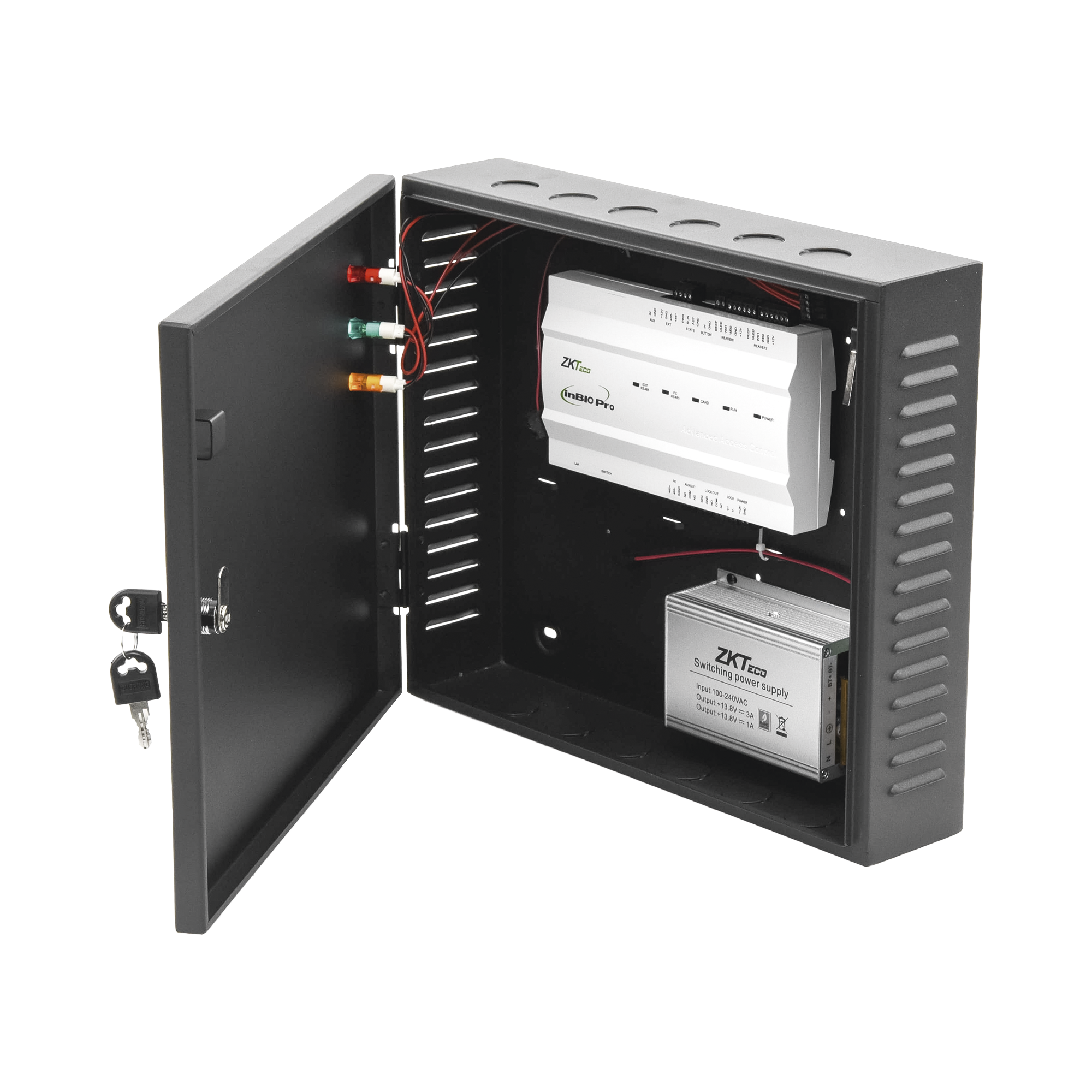 Controlador de Acceso 1 Puerta / 20,000 Huellas 30,000 Tarjetas / TCP/IP / ADMS PUSH / Green Label / ZKBio CVSecurity