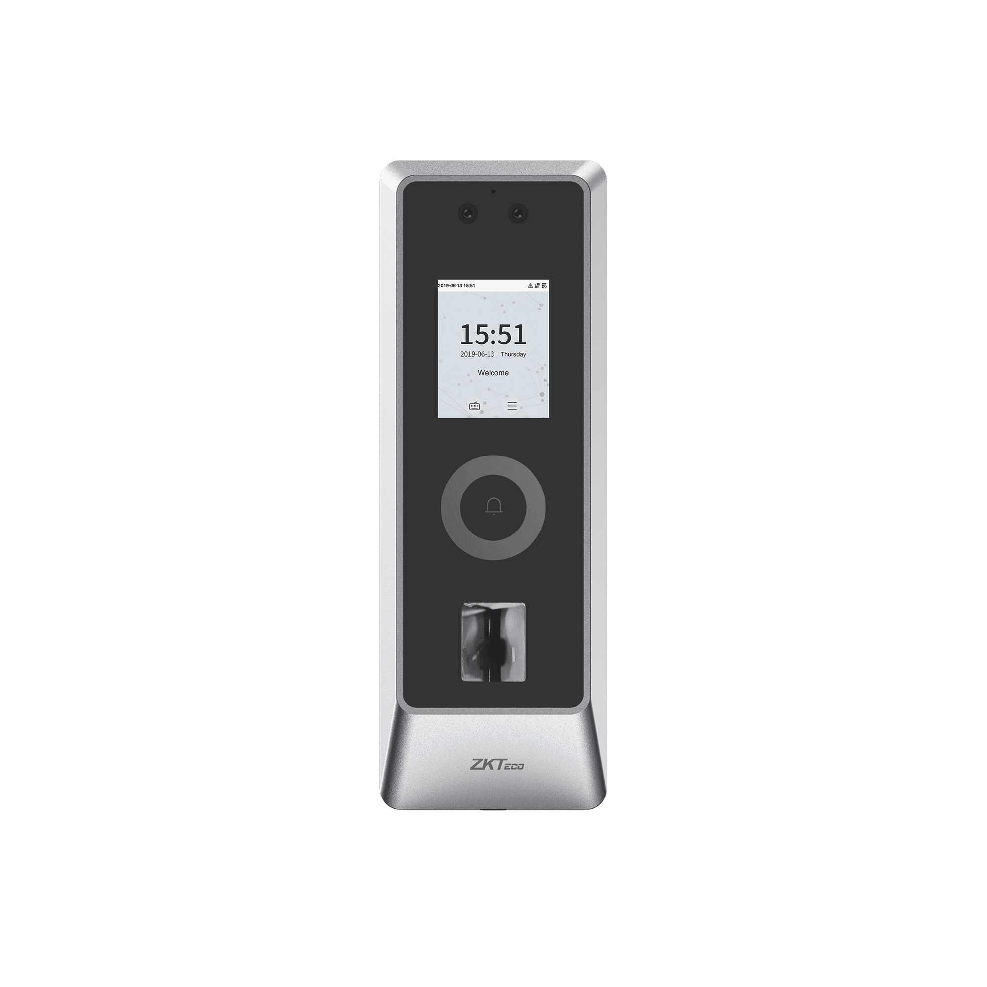 Lector Autónomo Facial y Huella Digital / 30,000 Rostros / IP66 IK07 / TCP/IP Wiegand RS485 / Exterior / ZKBio CVSecurity