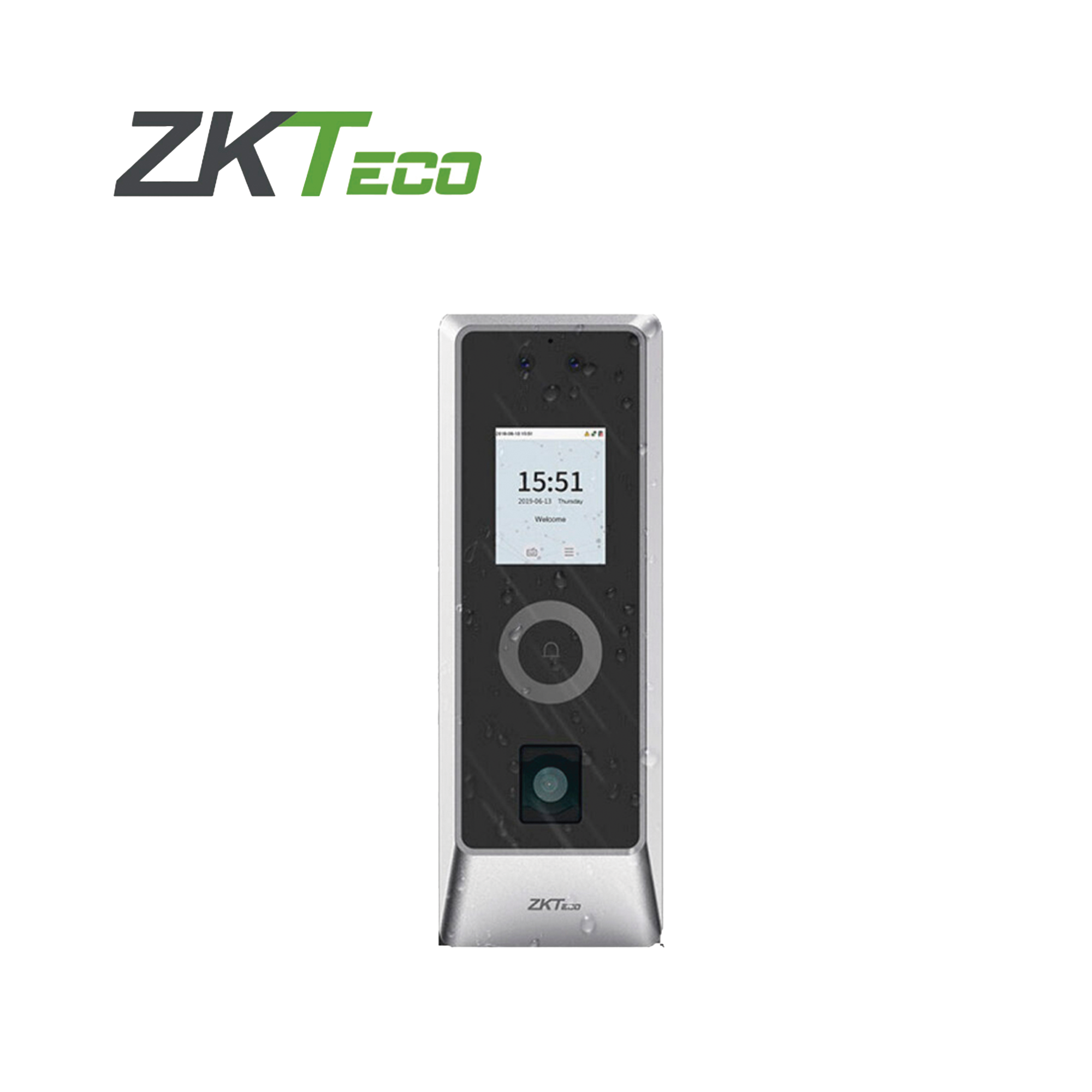 Lector Autónomo Facial y QR / 30,000 Rostros / IP66 IK07 / TCP/IP Wiegand RS485 / Exterior / ZKBio CVSecurity