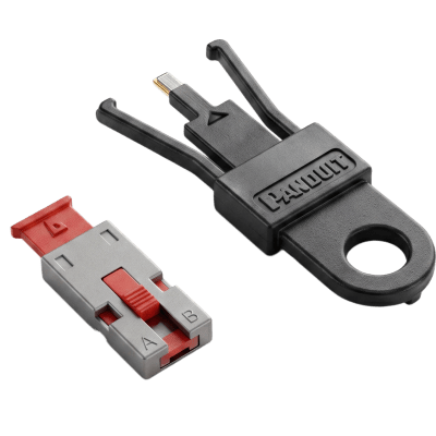 Kit de 5 Dispositivos para Bloquear Puertos USB Tipo A, Color Rojo, Incluye Llave de Extracción